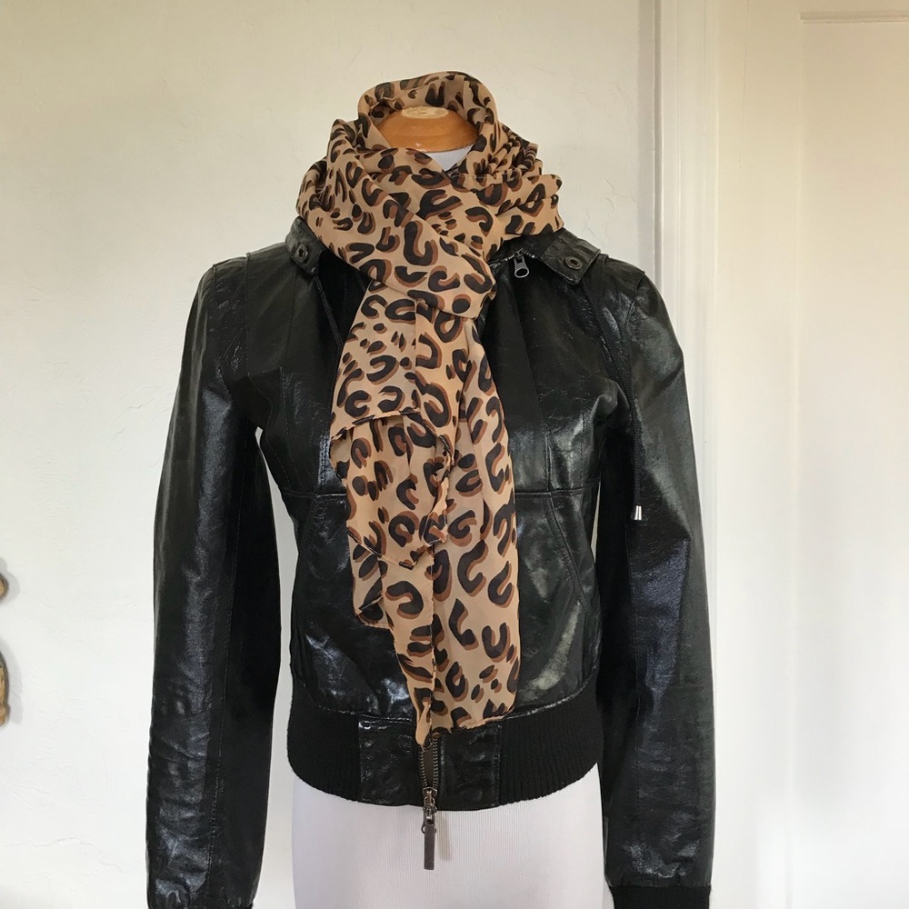 Large animal print scarf/ shawl